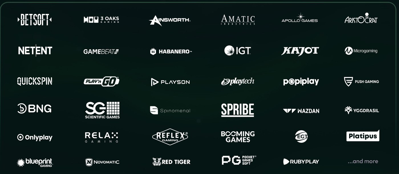 Studios bei Rivo Casino: Betsoft, NetEnt, Play'n GO, Playtech, Yggdrasil, Red Tiger, Microgaming, Novomatic und weitere